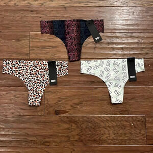 DKNY 3 pairs of  Litewear Cut  Anywhere Thongs Panties Size S